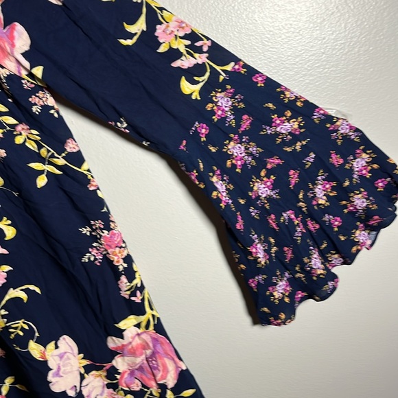 Free People NEW Womens Dress Size Small Floral Midnight Combo Tunic - Picture 6 of 8